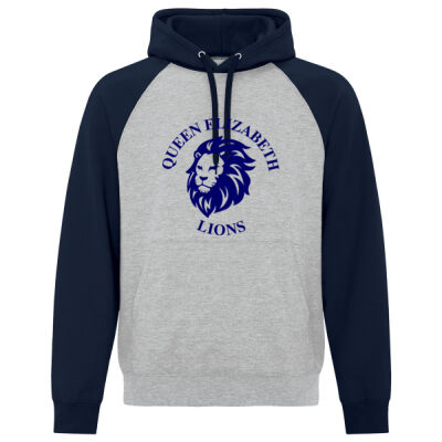 ADULT - Two Toned Fleece Hooded Sweatshirt Thumbnail