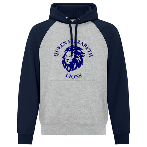 ADULT - Two Toned Fleece Hooded Sweatshirt Thumbnail